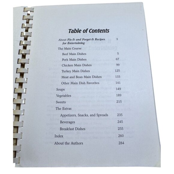 Fix-It And Forget-It Recipes For Entertaining Spiral Cookbook - Picture 5 of 7